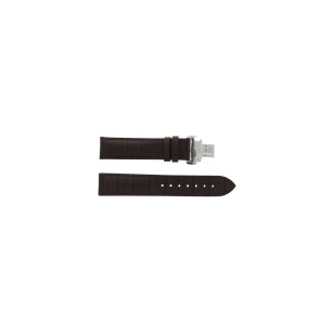Tissot horlogeband T361.461 PRC-200 - T600013367 Croco leder Bruin 19mm + bruin stiksel