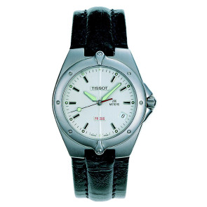 Horlogeband Tissot T28142131A / T600013574 Leder Zwart