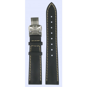 Horlogeband Tissot T600017225 Leder Zwart 17mm