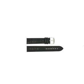 Tissot horlogeband T033.410 Classic Dream - T600027535 / T033.410.160.5301 Croco leder Zwart 19mm
