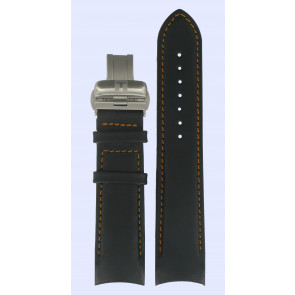 Horlogeband Tissot T0354071605101 / XS / T600028551 Leder Zwart 22mm