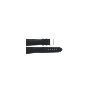 Horlogeband Tissot V8 Chrono Quartz / T0394171605702B / T600028731 Leder Zwart 22mm