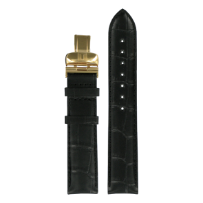 Horlogeband Tissot T0064283605200A / T600030616 / T600.510191 / Le Locle Leder Zwart 19mm
