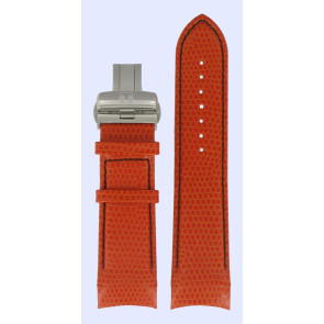 Horlogeband Tissot T0356271605102A / T600030665 Leder Oranje 24mm