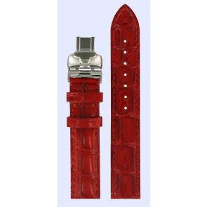 Horlogeband Tissot T600031522 Leder Rood 16mm