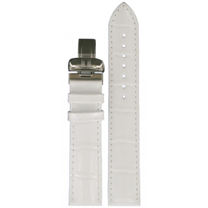 Horlogeband Tissot T600032782 Leder Wit 19mm
