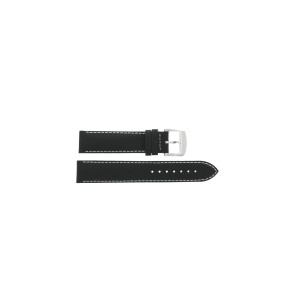 Horlogeband Tissot T095.417.16.037.00 / T600035370 Leder Zwart 19mm