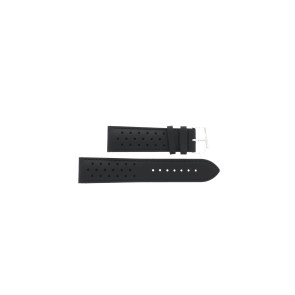Horlogeband Tissot T1064071605100 / TISSOT V8 / T600038321 Leder Zwart 22mm