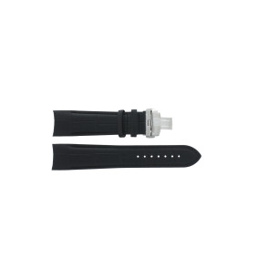Horlogeband Tissot T600041083 Leder Zwart 23mm