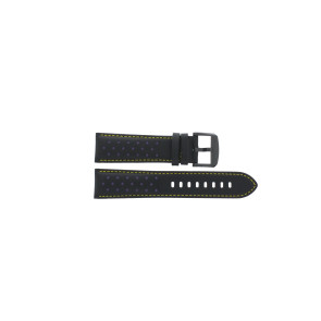 Horlogeband Tissot T1166173605103 / T600041556 Leder Zwart 22mm