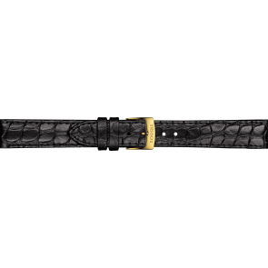 Horlogeband Tissot T600041796.T109210 Leder Zwart 15mm