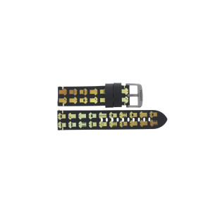 Horlogeband Tissot T1166173605111 / T600044472 Leder Zwart 22mm