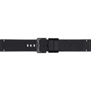 Horlogeband Tissot T600045723 / T1166173705101A Leder Zwart 22mm