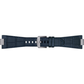 Horlogeband Tissot T1374071604100 / T600047701 Leder Blauw 12mm