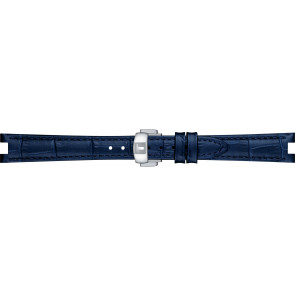 Horlogeband Tissot T600047888 Leder Blauw 14mm