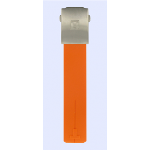 Horlogeband Tissot T0134201720700A Rubber Oranje 21mm