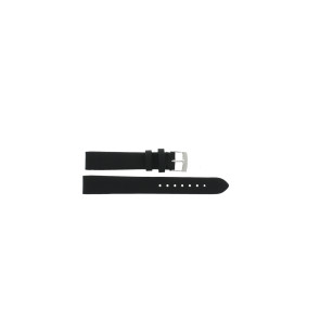 Horlogeband Tissot T0073091611600 / T603025351 / T603027785 Leder Zwart 15mm