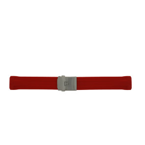 Horlogeband Tissot T603036455 / T0914204705110A Rubber Rood 22mm