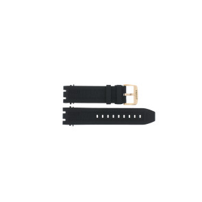 Horlogeband Tissot T1154173705100 / T603041971 Rubber Zwart 21mm
