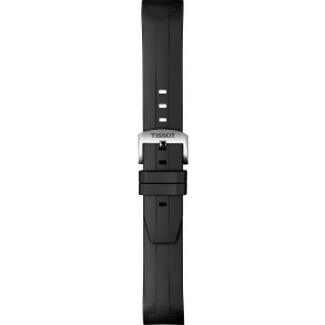 Horlogeband Tissot T1204071704100 / T603042424 Rubber Zwart 21mm