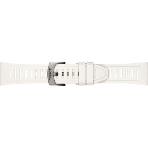 Horlogeband Tissot T1534204705103A / T603048906 Rubber Wit 21mm