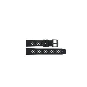 Horlogeband Tissot T603049462 Rubber Zwart 20mm