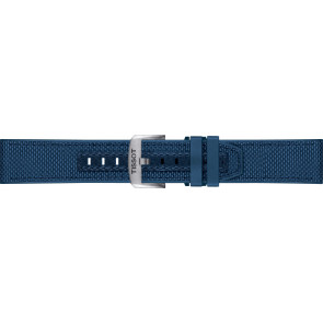 Horlogeband Tissot T1214204705106C / T604047744 Leder/Textiel Blauw 23mm