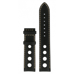 Horlogeband Tissot T0144211605701A / T610030783 / PRC200 Leder Zwart 19mm