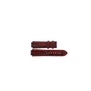 Horlogeband Tissot T0613101603101A / T610031317 Leder Rood 14mm