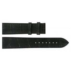 Horlogeband Tissot T063.610.16.058.00 / T610031945 / XL Leder Zwart 20mm