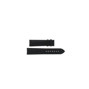Horlogeband Tissot T0636101604700A / T600031944 / T610031948 Leder Zwart 20mm