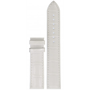 Horlogeband Tissot T610032787 Leder Wit 19mm