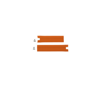 Horlogeband Tissot T076.417.A PRS 330 / T610032877 Rubber Oranje 21mm
