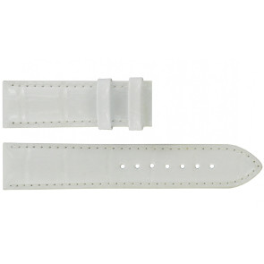 Horlogeband Tissot T41645383A / T41.6.453.83 Leder Wit 19mm