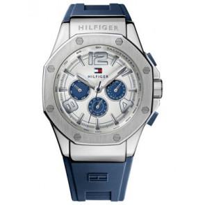 Horlogeband Tommy Hilfiger TH-208-1-14-1403 Silicoon Blauw
