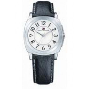 Horlogeband Tommy Hilfiger 679301089 / 1780882 / TH-87-3-14-0818 Leder Zwart 18mm