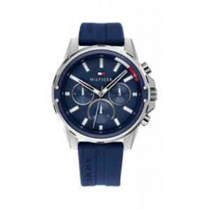 Horlogeband Tommy Hilfiger TH-95-1-14-2928 / TH679302569 Rubber Blauw 20mm