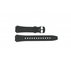 Horlogeband Casio 10268612 / W-800H Kunststof/Plastic Zwart 18mm