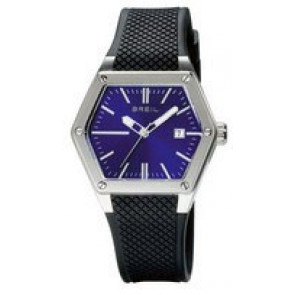 Horlogeband Breil TW0655 / TW0659 Rubber Zwart 23mm