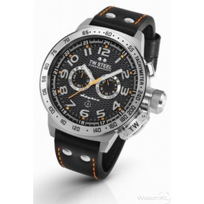 Horlogeband TW Steel TW660 Leder Zwart 22mm
