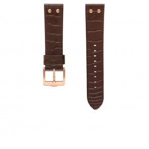 TW Steel horlogeband TWB1304 / TW1304 Leder Bruin 22mm + bruin stiksel