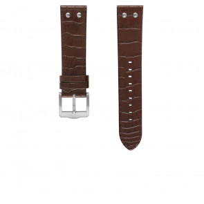 TW Steel horlogeband TWB1313 / TW1313 Leder Donkerbruin 22mm + bruin stiksel