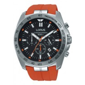 Horlogeband Lorus VD53-X190-RT331EX9 Rubber Oranje