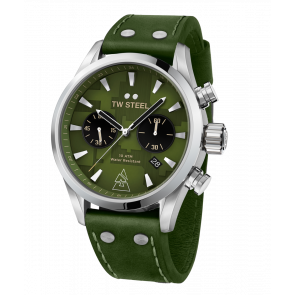 Horlogeband TW Steel VS98 Leder Groen