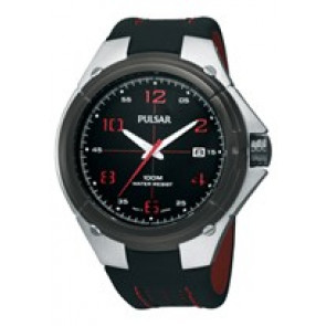Horlogeband Pulsar VX42-X283-PXH797X1 Leder Zwart