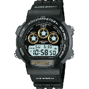 Casio horlogeband 71602198 Kunststof Zwart 19mm 