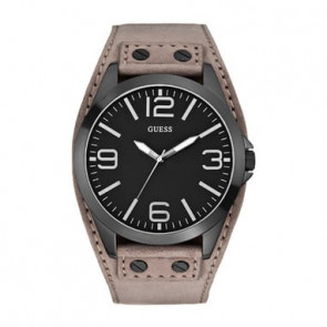 Guess horlogeband W0181G3 Leder Beige 24mm + standaard stiksel
