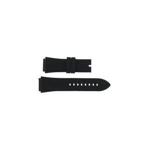 Horlogeband Guess W0247G4 / U0247G4 Rubber Zwart 22mm