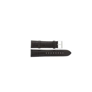 Horlogeband Guess W0380G2 / W0500G3 Leder Donkerbruin 22mm