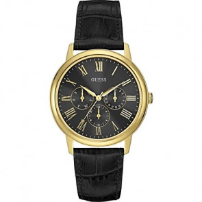 Horlogeband Guess W0496G5 Leder Zwart 20mm